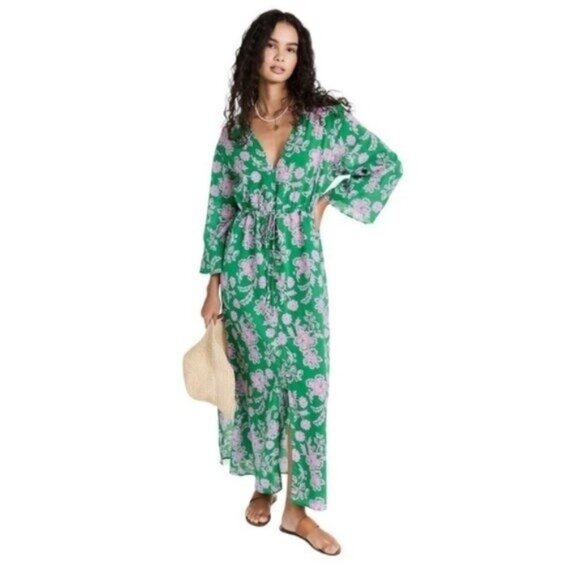 NWOT Xirena Orange Mykah Floral Maxi Dress - Picture 2 of 8